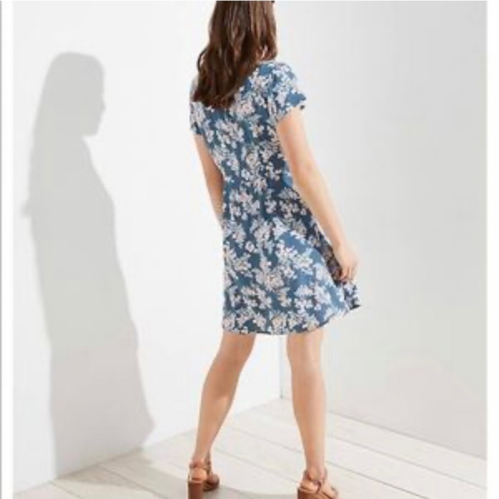 Loft Button Down Flutter Dress - Picture 10 of 10